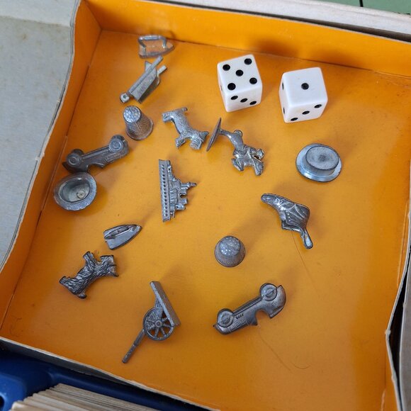Vintage Monopoly Board Game Parker Brothers 1974 Anniversary Edition Metal Piece - Picture 5 of 15
